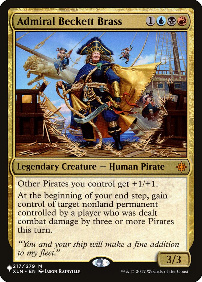 Admiral Beckett Brass – Mythic Magic: The Gathering card from The List (#XLN-217)