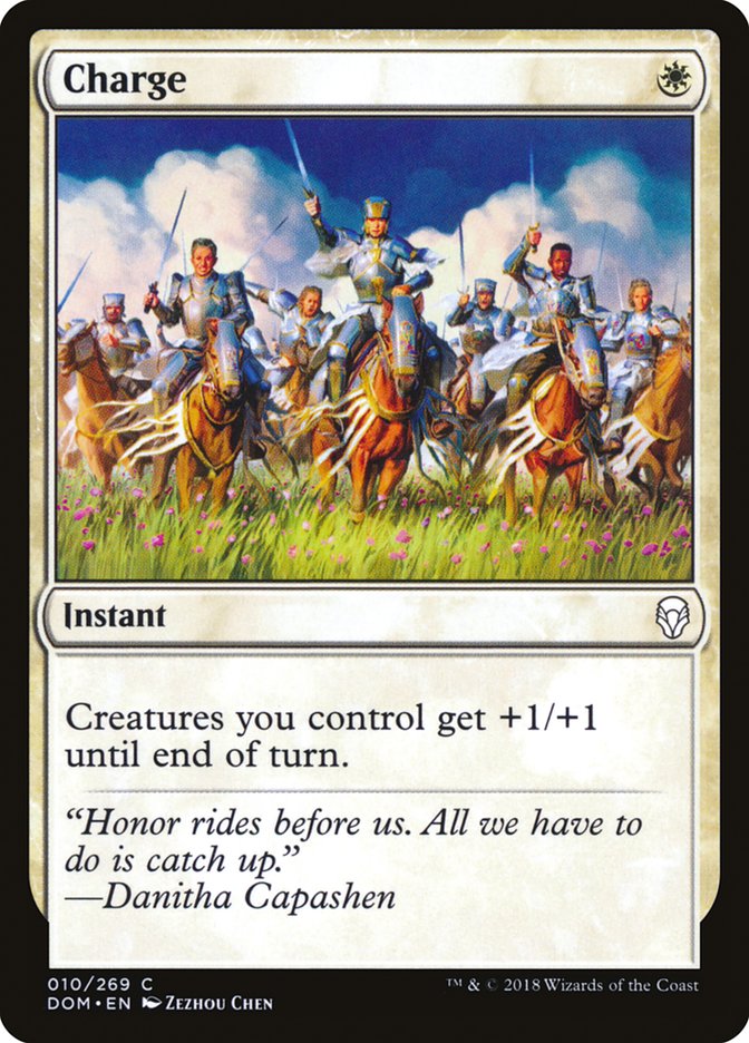 Charge – Common Magic: The Gathering card from Dominaria (#10)