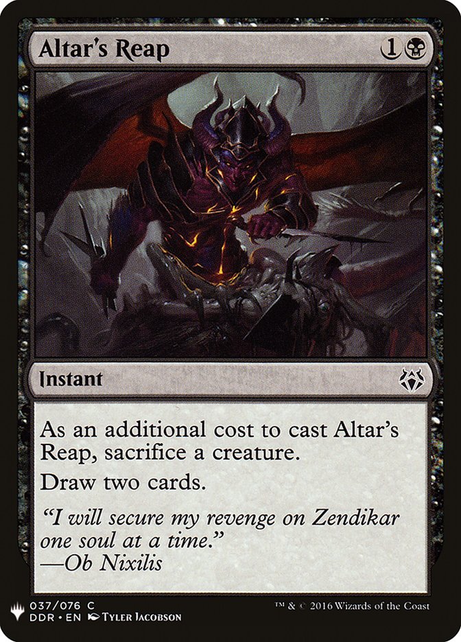 Altar's Reap – Common Magic: The Gathering card from The List (#DDR-37)