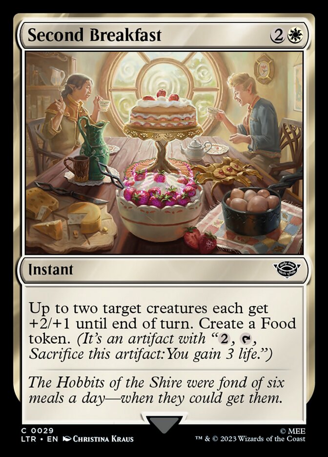 Second Breakfast – Common Magic: The Gathering card from The Lord of the Rings: Tales of Middle-earth (#29)