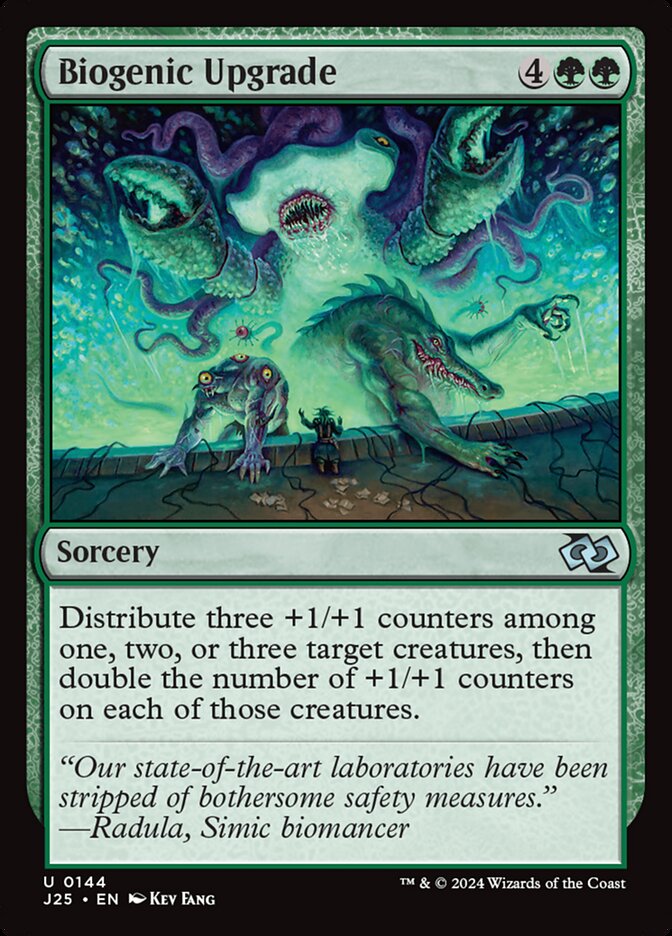 Biogenic Upgrade – Uncommon Magic: The Gathering card from Foundations Jumpstart (#144)