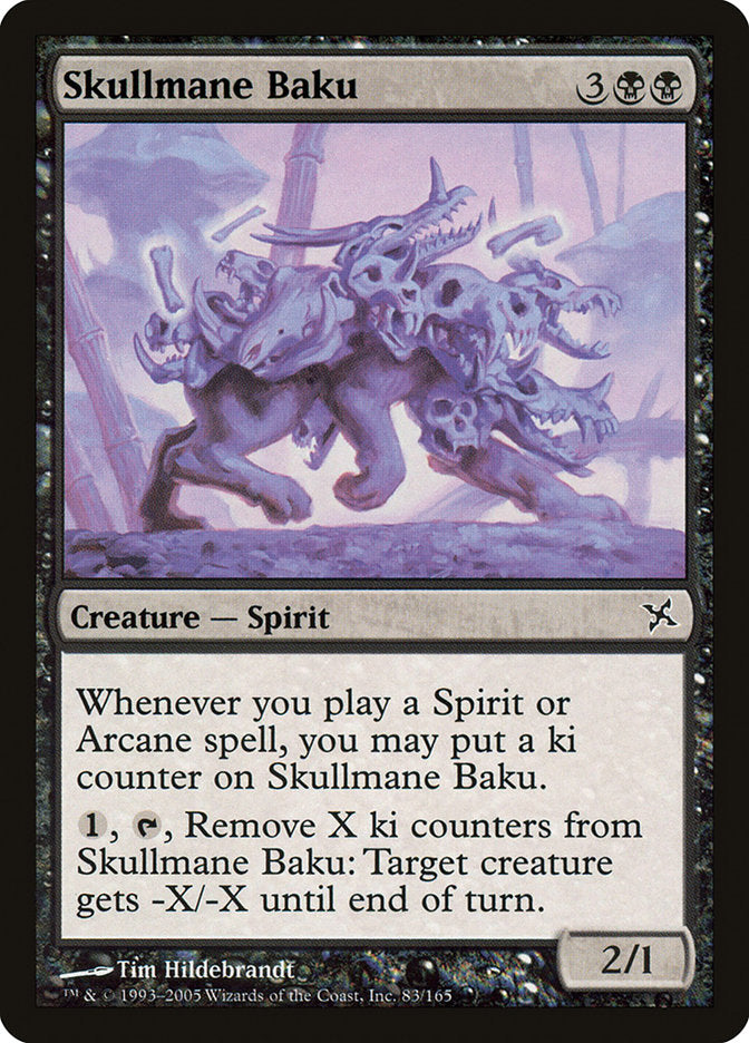 Skullmane Baku – Common Magic: The Gathering card from Betrayers of Kamigawa (#83)