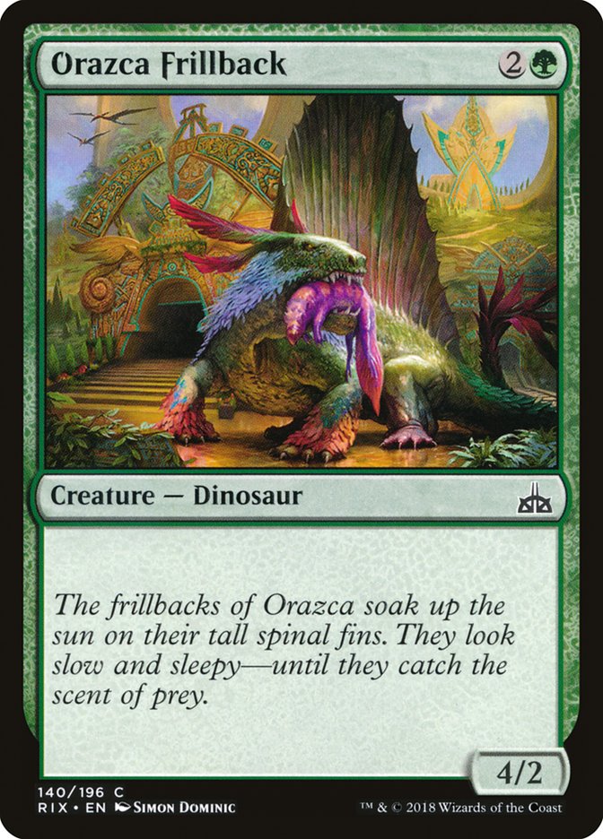 Orazca Frillback – Common Magic: The Gathering card from Rivals of Ixalan (#140)