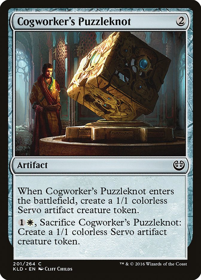 Cogworker's Puzzleknot – Common Magic: The Gathering card from Kaladesh (#201)