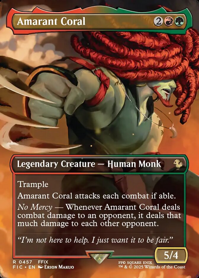 Amarant Coral – Rare Magic: The Gathering card from Final Fantasy Commander (#457)