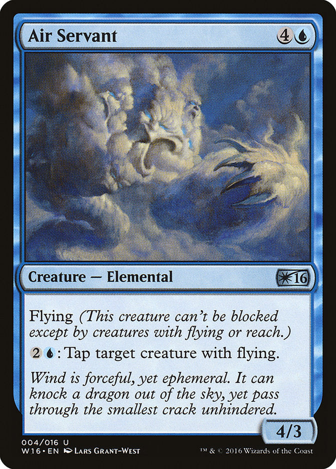 Air Servant – Uncommon Magic: The Gathering card from Welcome Deck 2016 (#4)