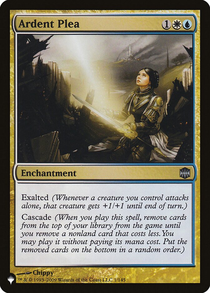 Ardent Plea – Uncommon Magic: The Gathering card from The List (#ARB-1)