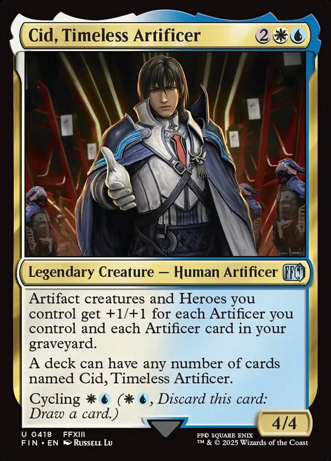 Cid, Timeless Artificer – Uncommon Magic: The Gathering card from Final Fantasy (#418)