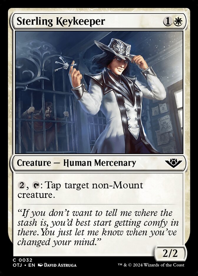 Sterling Keykeeper – Common Magic: The Gathering card from Outlaws of Thunder Junction (#32)