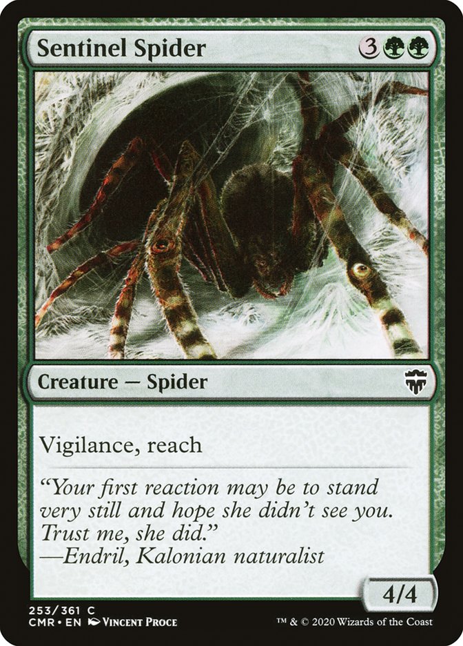 Sentinel Spider – Common Magic: The Gathering card from Commander Legends (#253)