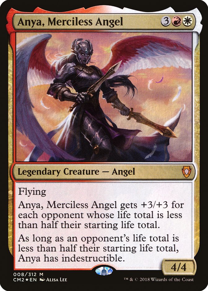 Anya, Merciless Angel – Mythic Magic: The Gathering card from Commander Anthology Volume II (#8)