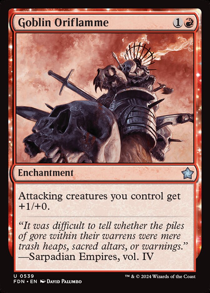 Goblin Oriflamme – Uncommon Magic: The Gathering card from Foundations (#539)