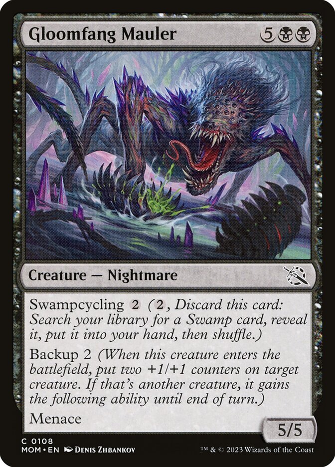 Gloomfang Mauler – Common Magic: The Gathering card from March of the Machine (#108)