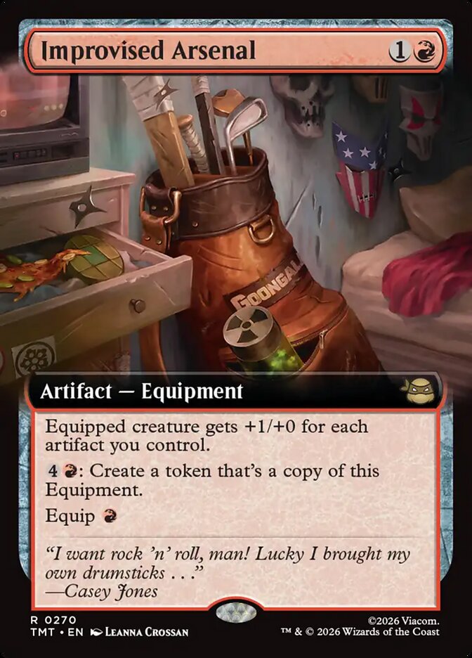 Improvised Arsenal – Rare Magic: The Gathering card from Teenage Mutant Ninja Turtles (#270)