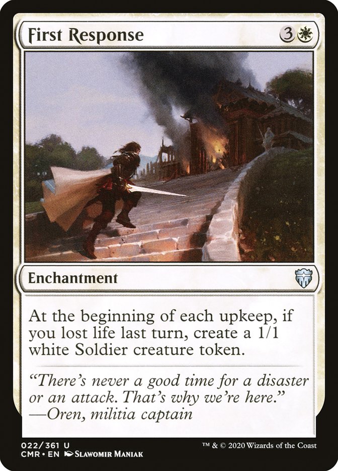 First Response – Uncommon Magic: The Gathering card from Commander Legends (#22)