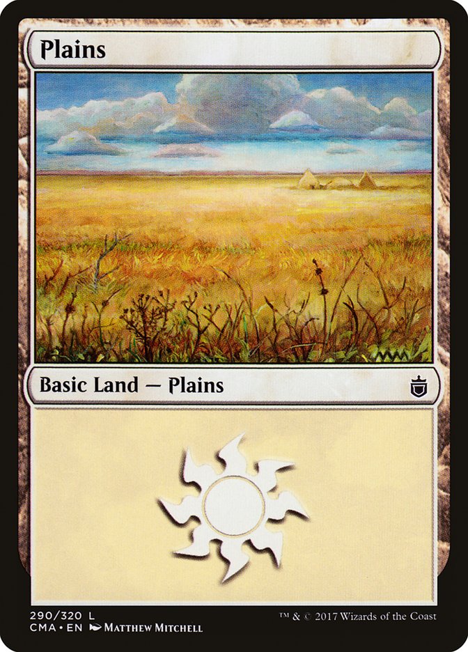 Plains – Common Magic: The Gathering card from Commander Anthology (#290)