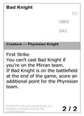 Bad Knight – Uncommon Magic: The Gathering card from Unknown Event (#UB02a)