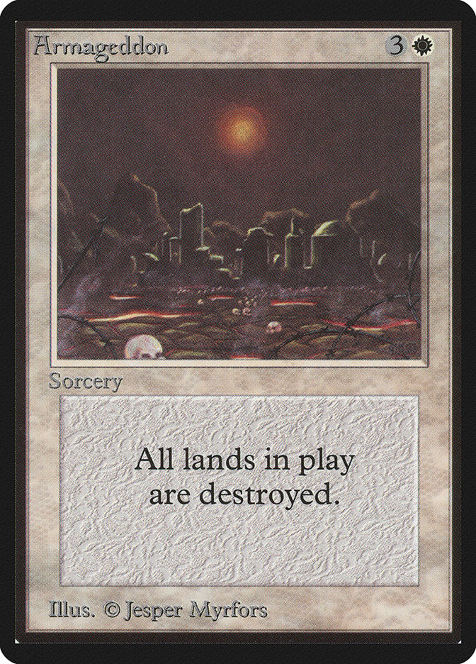 Armageddon – Rare Magic: The Gathering card from Limited Edition Beta (#2)