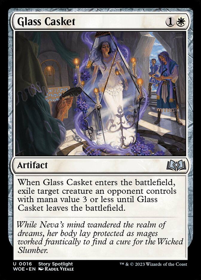 Glass Casket – Uncommon Magic: The Gathering card from Wilds of Eldraine (#16)