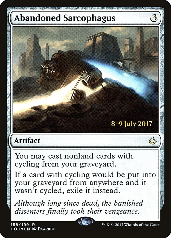 Abandoned Sarcophagus – Rare Magic: The Gathering card from Hour of Devastation Promos (#158s)