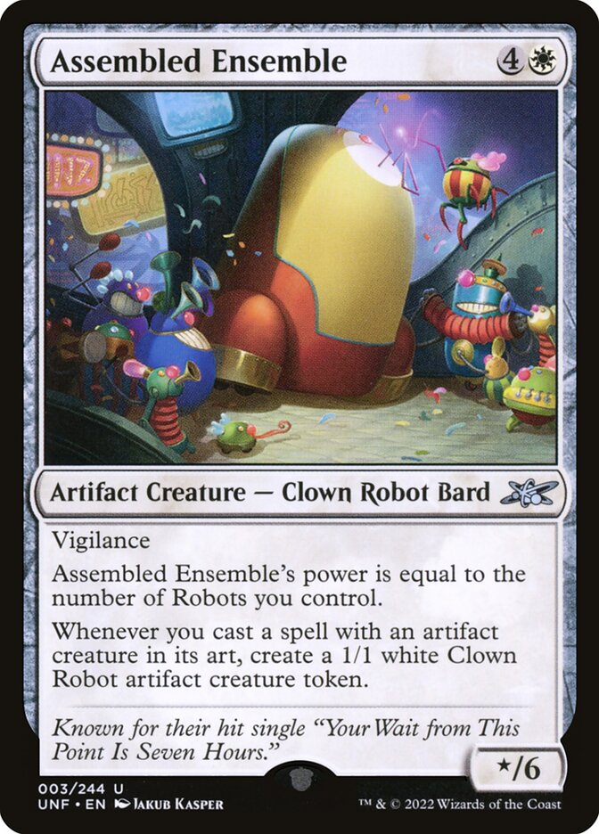 Assembled Ensemble – Uncommon Magic: The Gathering card from Unfinity (#3)