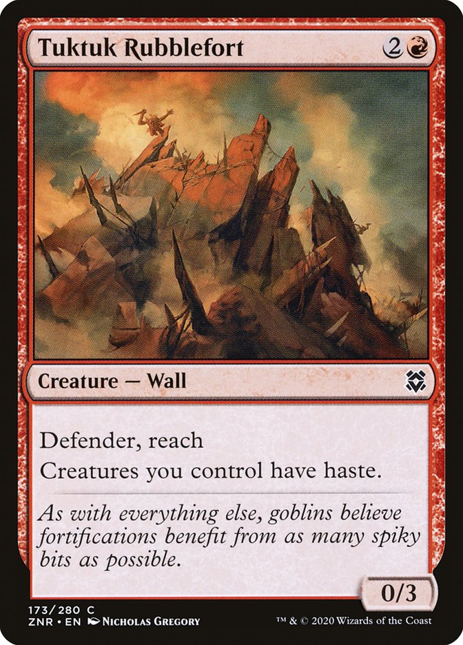 Tuktuk Rubblefort – Common Magic: The Gathering card from Zendikar Rising (#173)
