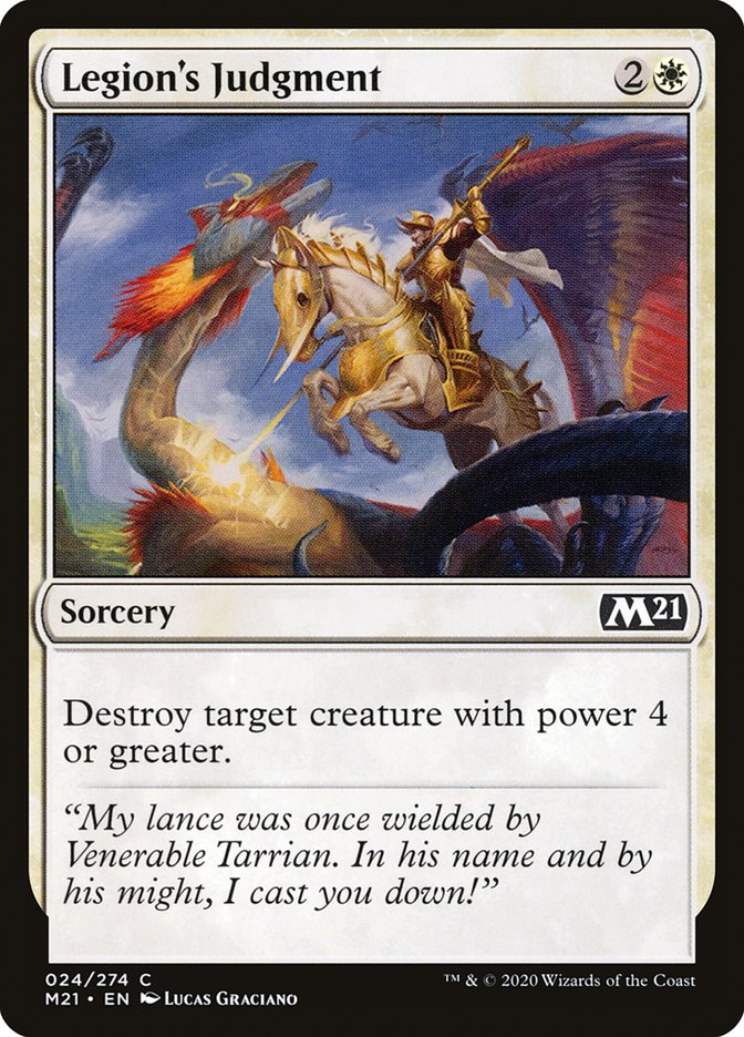 Legion's Judgment – Common Magic: The Gathering card from Core Set 2021 (#24)