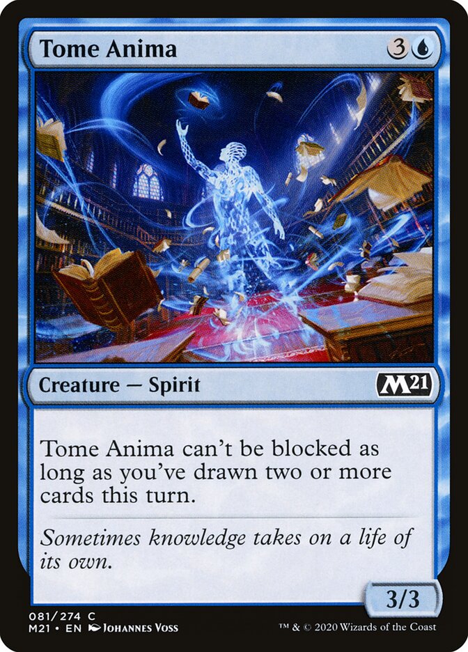 Tome Anima – Common Magic: The Gathering card from Core Set 2021 (#81)