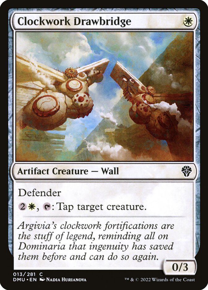 Clockwork Drawbridge – Common Magic: The Gathering card from Dominaria United (#13)