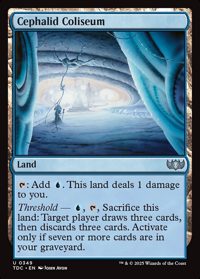 Cephalid Coliseum – Uncommon Magic: The Gathering card from Tarkir: Dragonstorm Commander (#349)