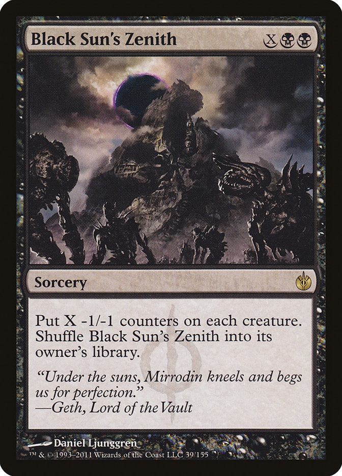Black Sun's Zenith – Rare Magic: The Gathering card from Mirrodin Besieged (#39)