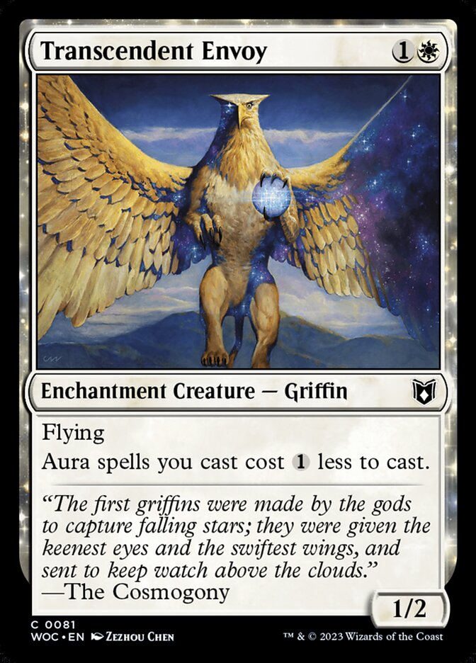 Transcendent Envoy – Common Magic: The Gathering card from Wilds of Eldraine Commander (#81)