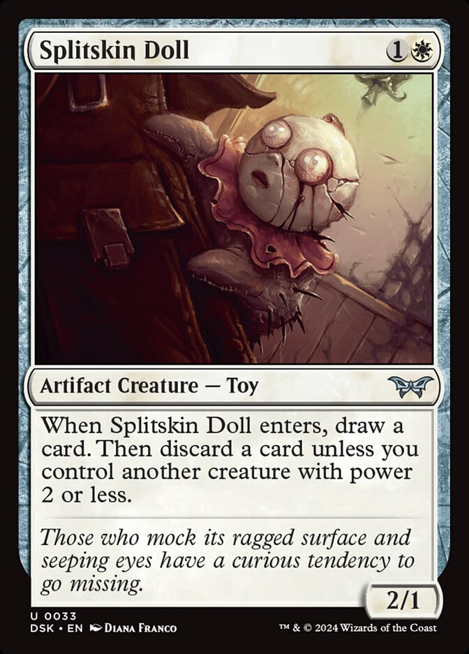 Splitskin Doll – Uncommon Magic: The Gathering card from Duskmourn: House of Horror (#33)