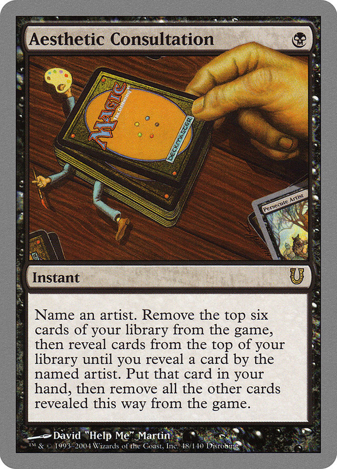 Aesthetic Consultation – Rare Magic: The Gathering card from Unhinged (#48)