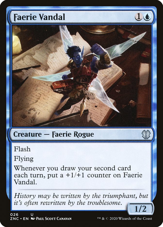 Faerie Vandal – Uncommon Magic: The Gathering card from Zendikar Rising Commander (#26)