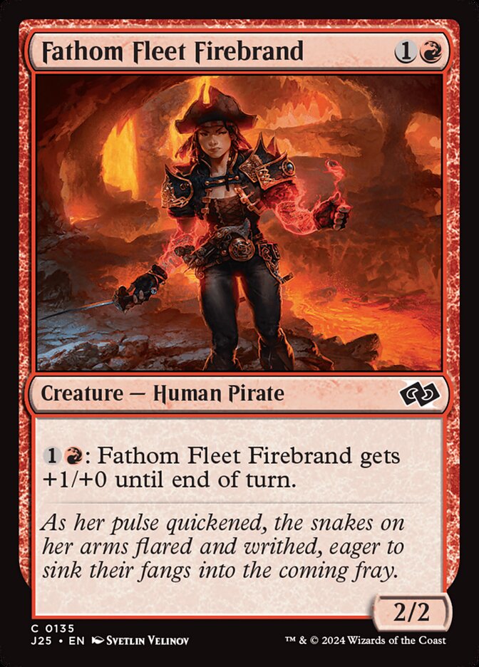 Fathom Fleet Firebrand – Common Magic: The Gathering card from Foundations Jumpstart (#135)