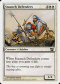 Staunch Defenders – Uncommon Magic: The Gathering card from Eighth Edition (#49)
