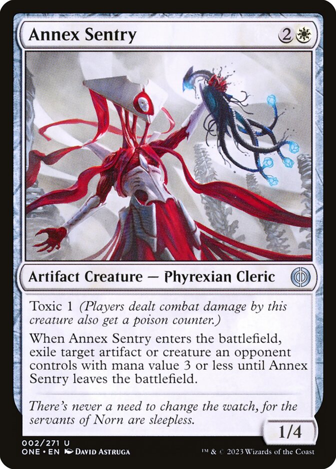 Annex Sentry – Uncommon Magic: The Gathering card from Phyrexia: All Will Be One (#2)