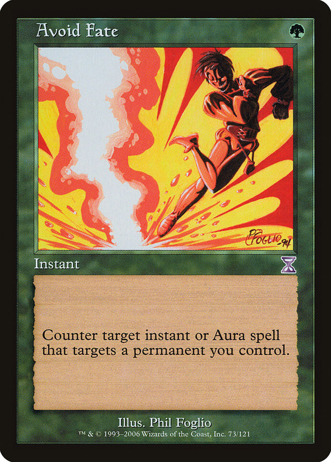 Avoid Fate – Special Magic: The Gathering card from Time Spiral Timeshifted (#73)