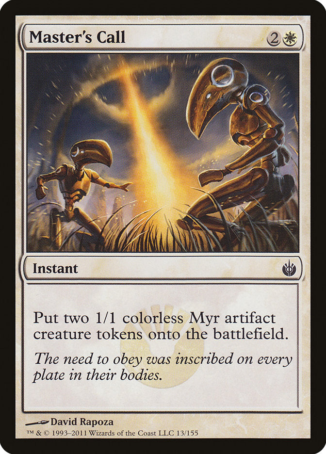 Master's Call – Common Magic: The Gathering card from Mirrodin Besieged (#13)