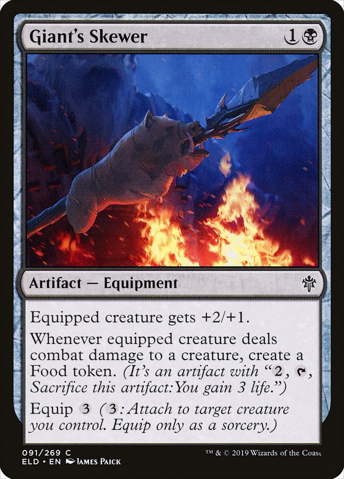 Giant's Skewer – Common Magic: The Gathering card from Throne of Eldraine (#91)