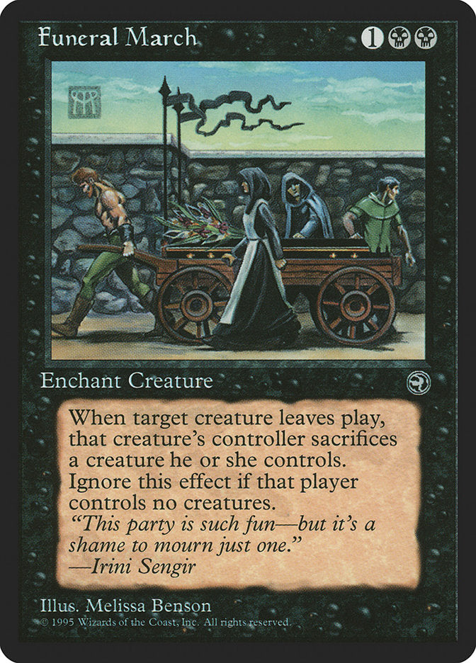 Funeral March – Common Magic: The Gathering card from Homelands (#48)