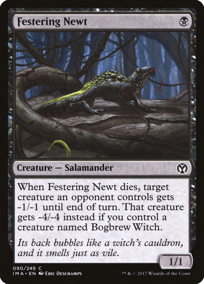 Festering Newt – Common Magic: The Gathering card from Iconic Masters (#90)