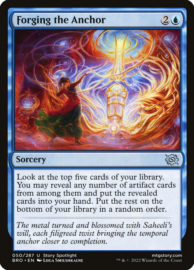 Forging the Anchor – Uncommon Magic: The Gathering card from The Brothers' War (#50)