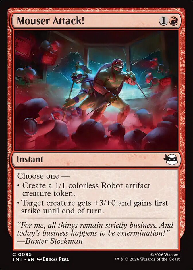 Mouser Attack! – Common Magic: The Gathering card from Teenage Mutant Ninja Turtles (#95)