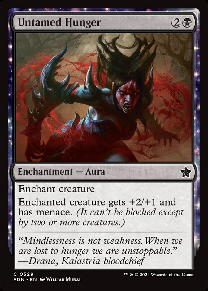 Untamed Hunger – Common Magic: The Gathering card from Foundations (#529)