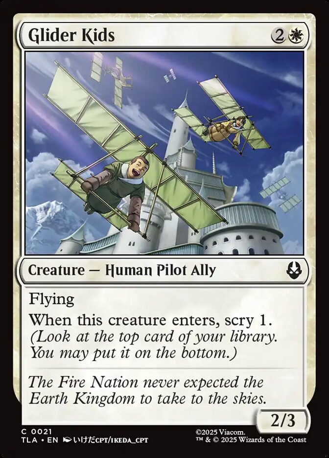 Glider Kids – Common Magic: The Gathering card from Avatar: The Last Airbender (#21)