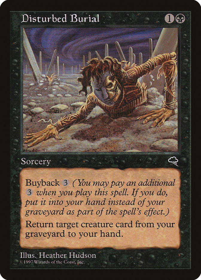 Disturbed Burial – Common Magic: The Gathering card from Tempest (#129)