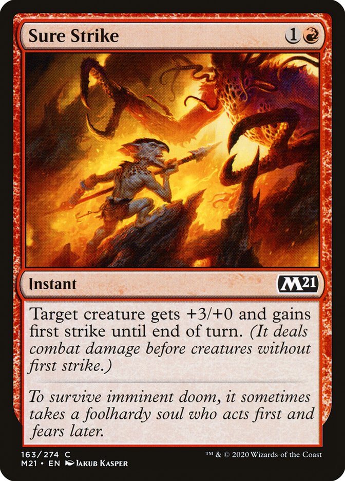 Sure Strike – Common Magic: The Gathering card from Core Set 2021 (#163)