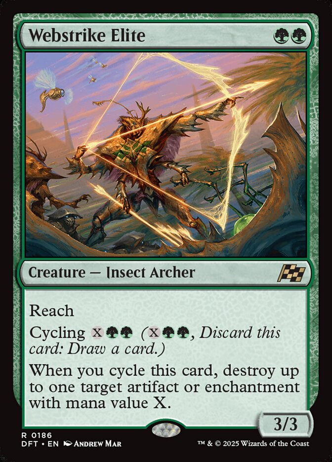 Webstrike Elite – Rare Magic: The Gathering card from Aetherdrift (#186)
